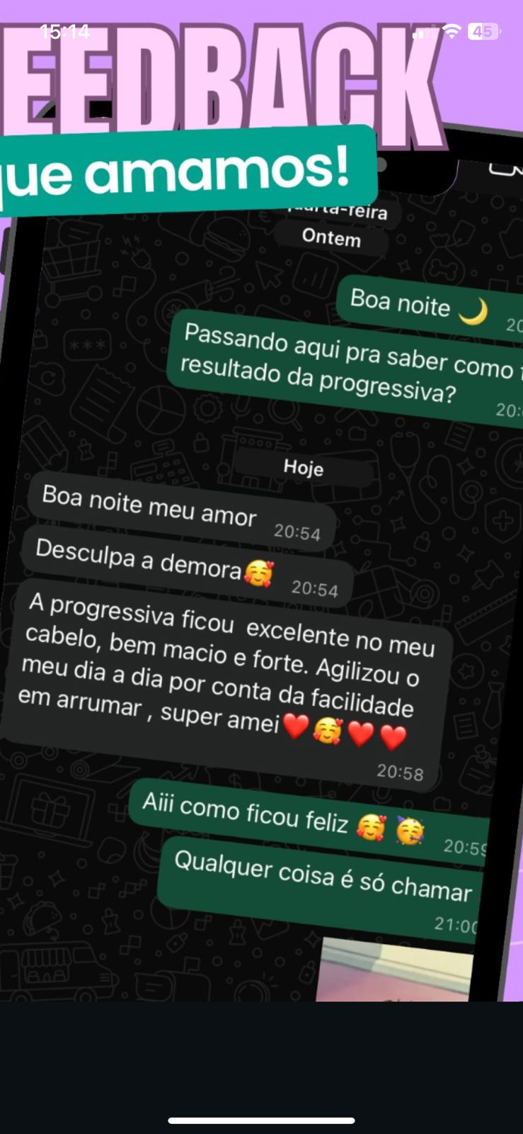 Depoimento de cliente sobre progressiva - Studio Antonelli